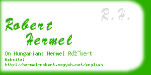 robert hermel business card